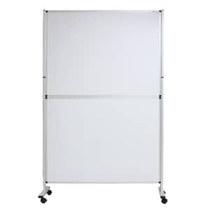 viz pro cork boards whiteboard partition sided divider corkboard double mobile office